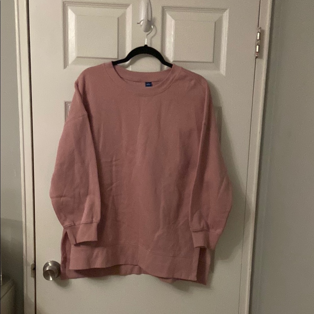 Old Navy Pink Crewneck Sweater Relaxed Fit NEVER WORN